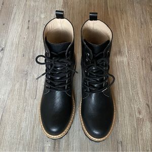 Vici Brycen Faux Leather Lace Up Boot